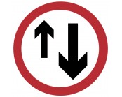 Priority To Oncoming Traffic Plate 750mm